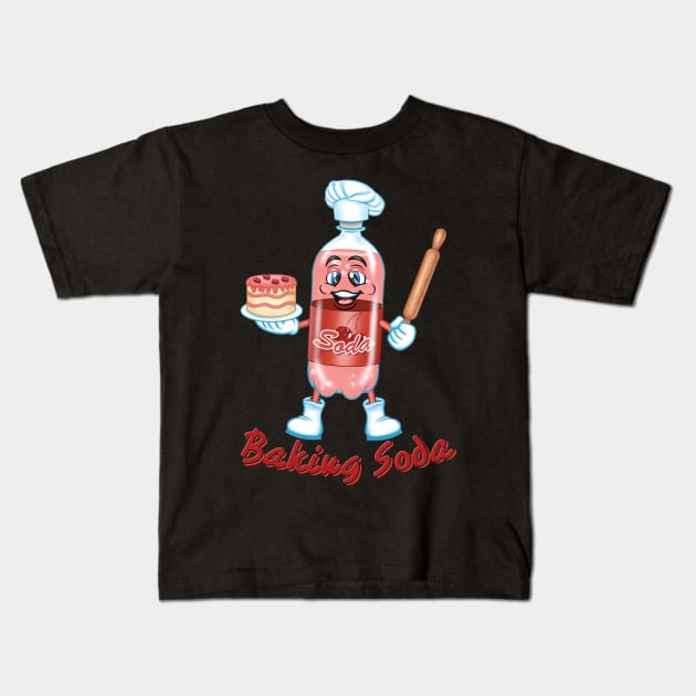 Baking Soda Kids T-Shirt by Pigeon585